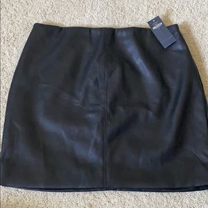 Faux leather skirt